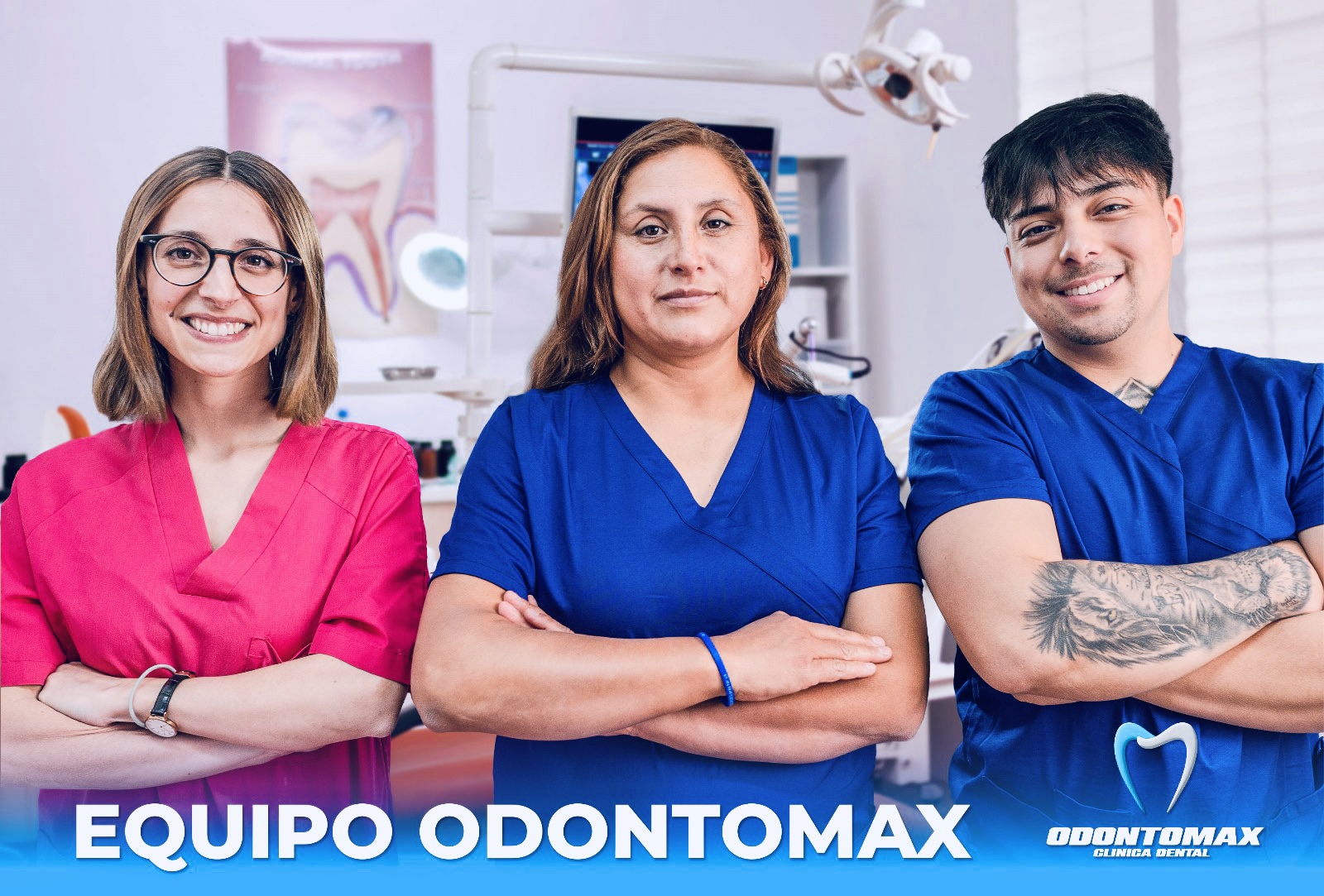 Equipo médico completo de Clínica Loma Dorada